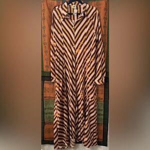 Jaded Gypsy Striped Button-Up Dress/Duster